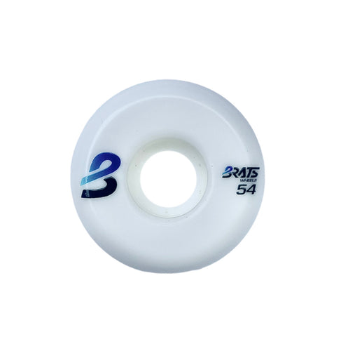 #20 White Team Brats Wheels 54mm 101a